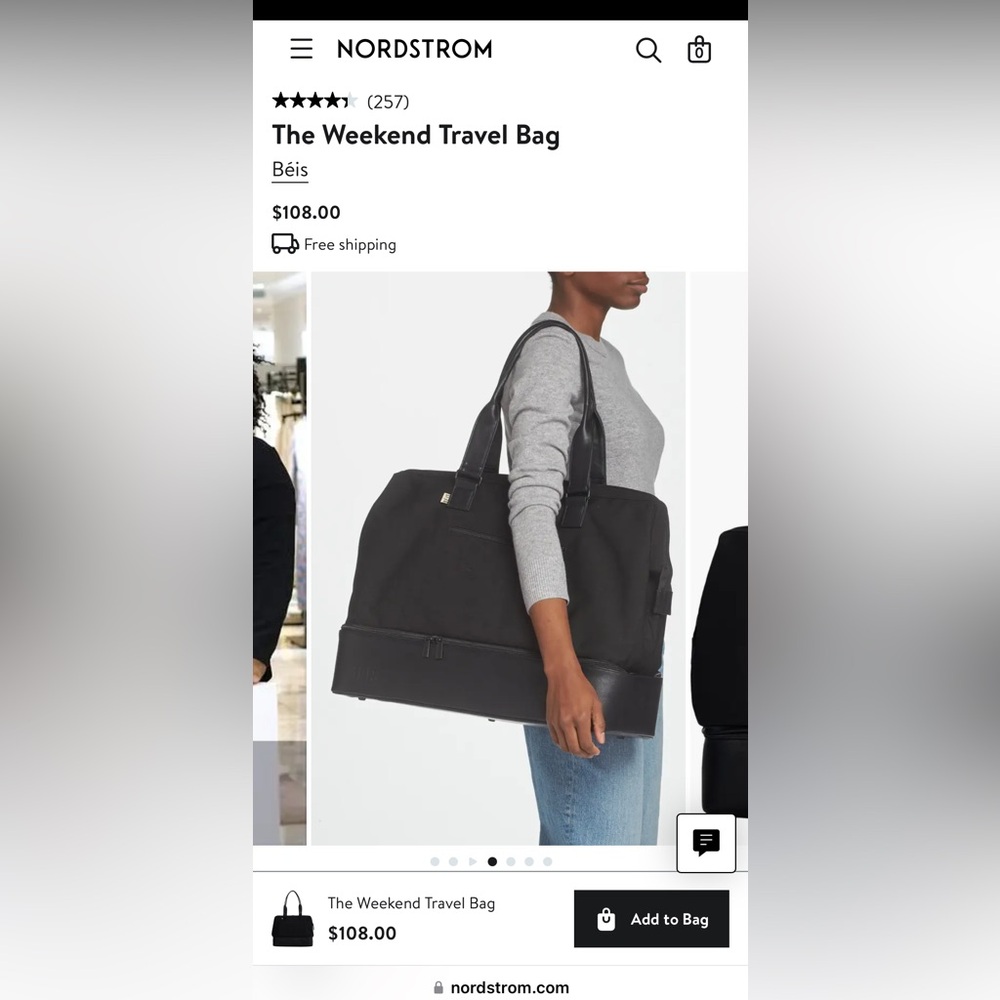BEIS WEEKENDER BAG - BLACK